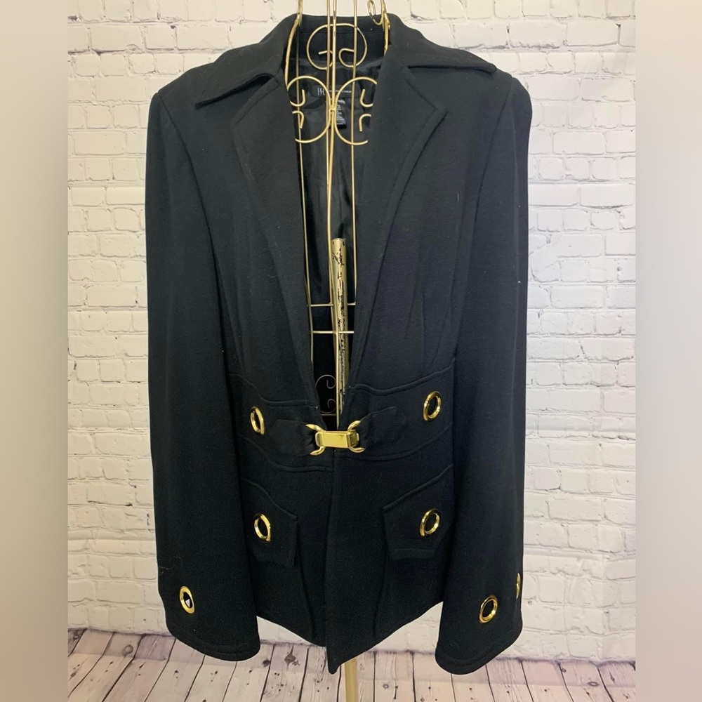 INC black & gold accent jacket